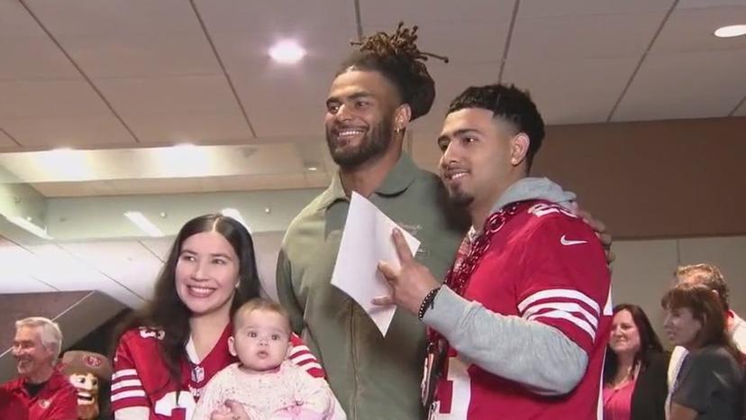 Fred Warner lent his star power to a food drive held in Walnut Creek on Monday evening.  Niner fans waited in line for hours to meet the star football player.